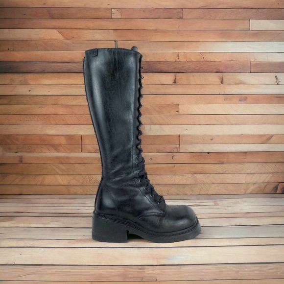 Stone Ridge Shoes - Vintage Punk Grunge Gothic Rock Metal Combat Underground leather boots Size 38